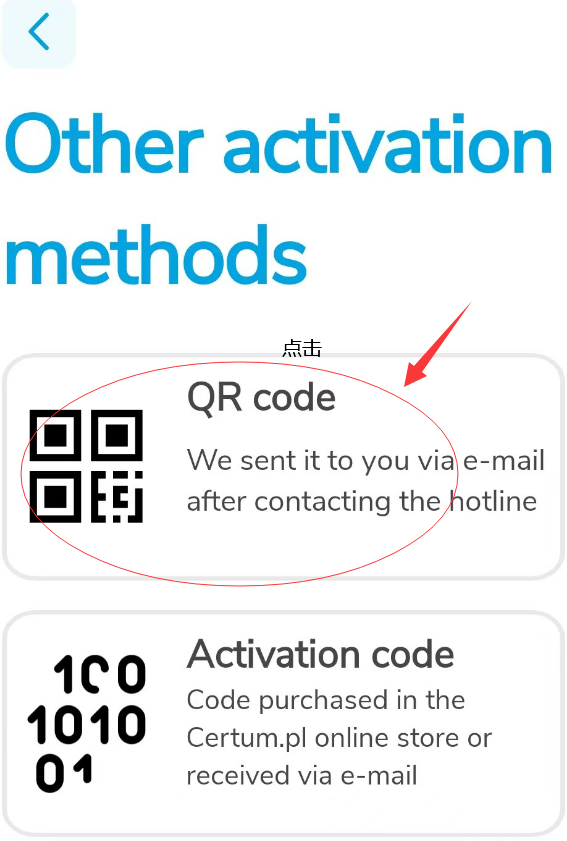 Other activation methods